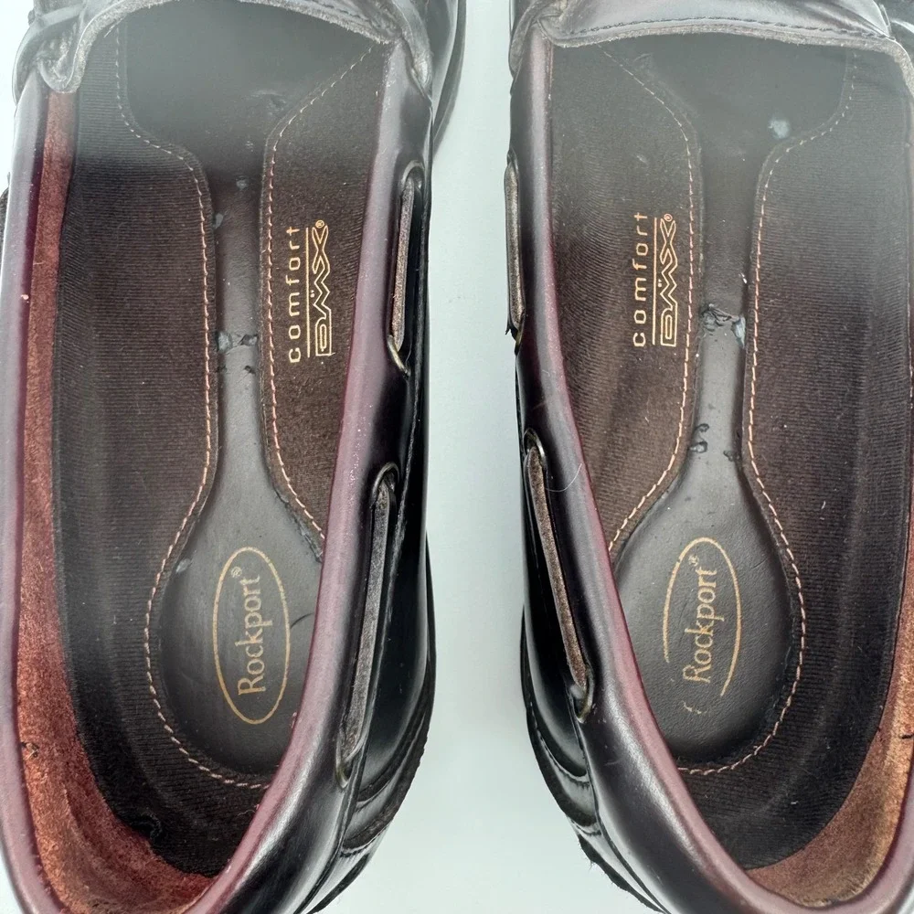 Rockport Comfort DMX Mens Brown Leather‎ Tassel Loafer Dress Shoes Size  11M
